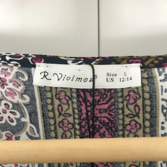 NWT Anthropologie R. Vivimos Regina Wrap Kimono Maxi Dress Size L - Picture 4 of 8